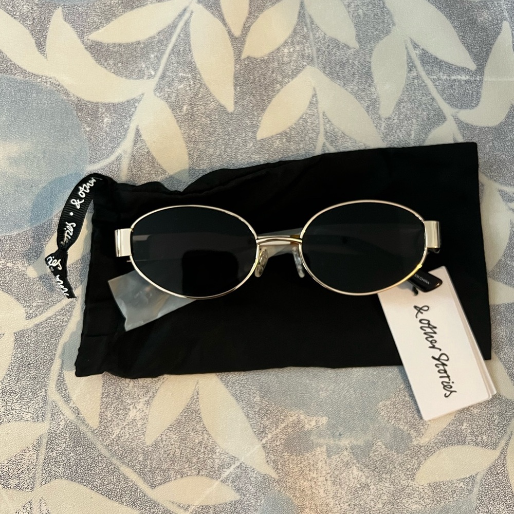 NWT & Other Stories Oval metal sunglasses